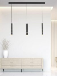 Paul Neuhaus PURE VEGA LED Pendelleuchte schwarz 3 flammig mit Lichtmodi